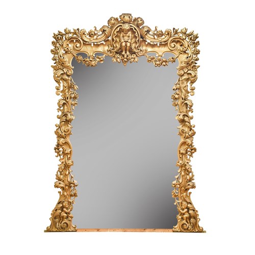 George IV Carved Gilded Mirror By Sir Willian Trotter