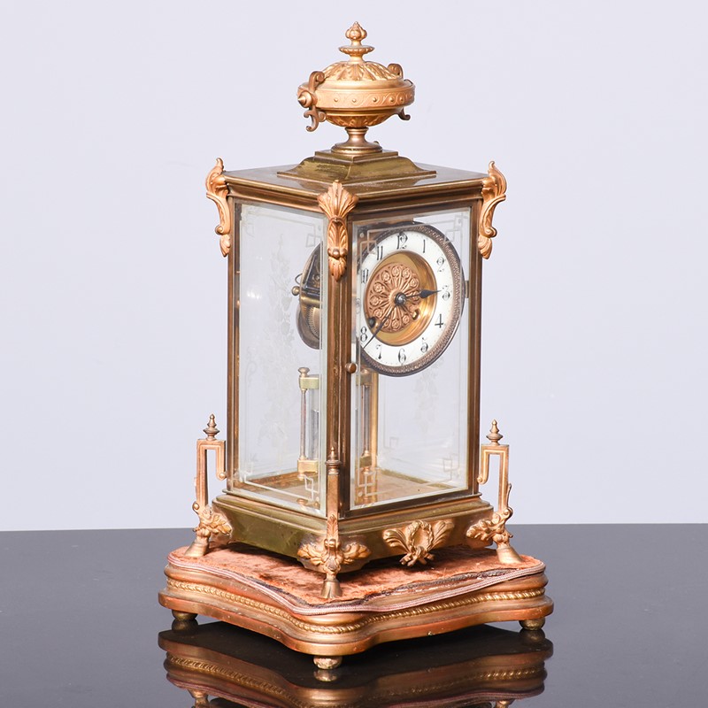 Gilded Brass Late Victorian Clock Garniture-georgian-antiques-gan-7150-main-637976324170211971.jpg