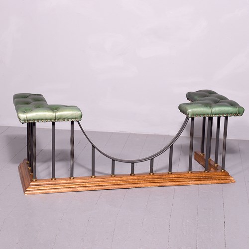 Leather Upholstered Club Fender