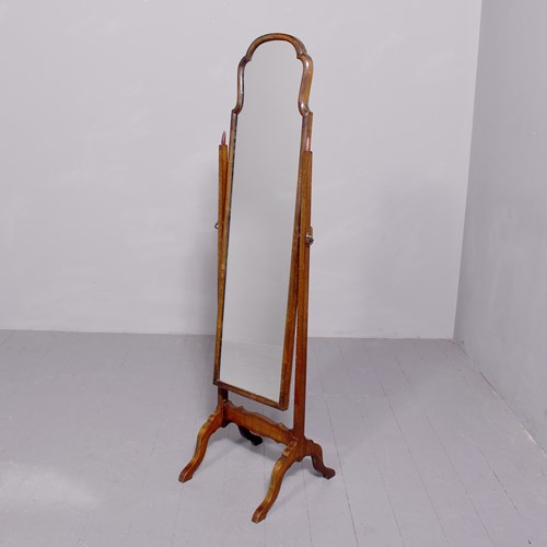 Mahogany Framed Cheval Mirror