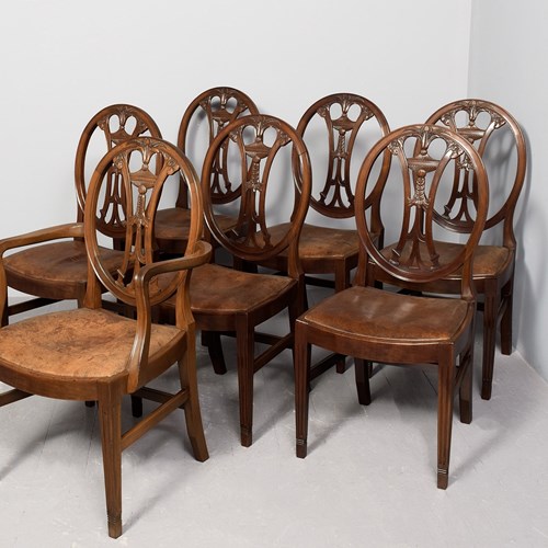 Set Of 6 Quality Adam Style Dining Chairs