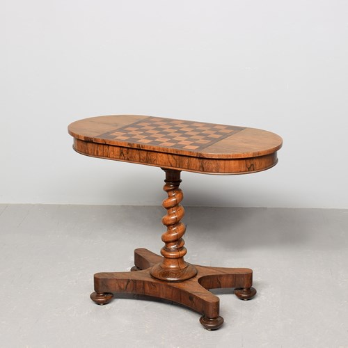 A William IV Rosewood Metamorphic Games Table 