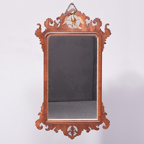 George III Style Gilded And Fretwork Mirror