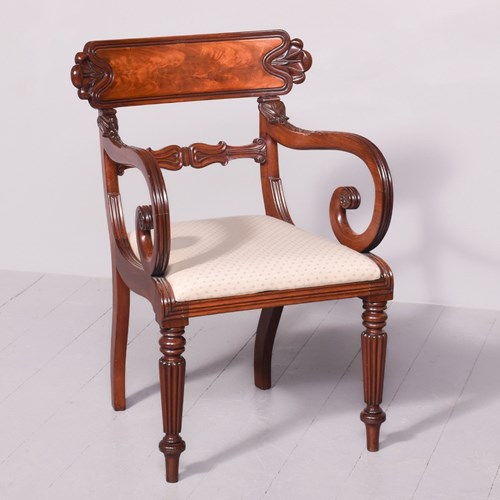 George IV Scottish Mahogany Armchair