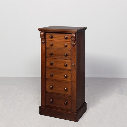 Victorian Mahogany Wellington Chest Of Desirable Proportions