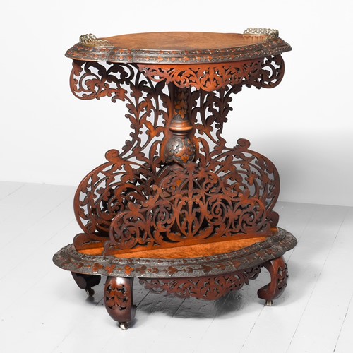 Rare Victorian Carved Whatnot