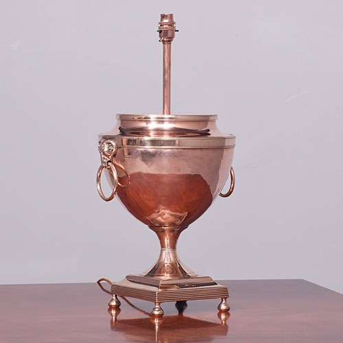 George IV Copper Table Lamp