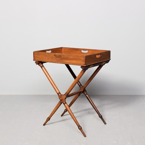 Mahogany Butlers Tray On Stand