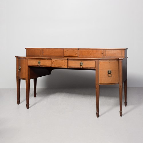 Large Scottish George III Mahogany Stage-Back Sideboard
