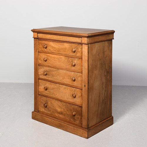 Victorian Scottish Walnut Wellington Chest