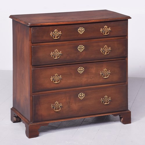 George III Red Walnut Chest Of Drawers