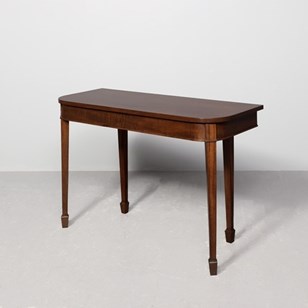 George III Mahogany D-End Hall Tabl...