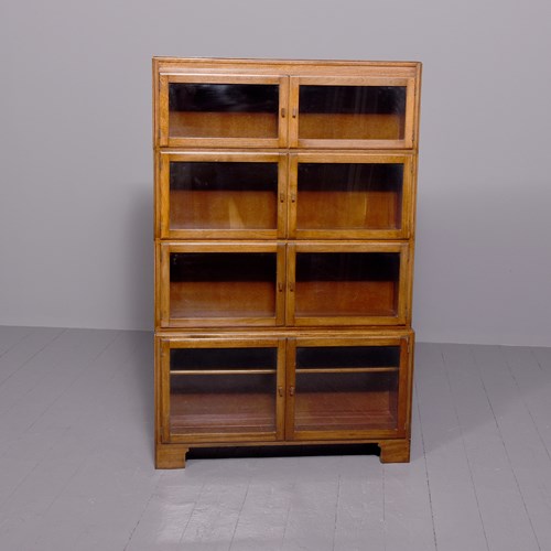 Mahogany Four Section Bookcase By ‘Minty Ltd’ 