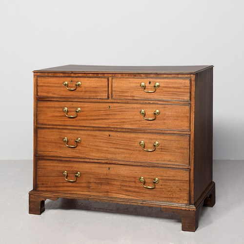George III Mahogany And Inlaid Chest Of Drawers