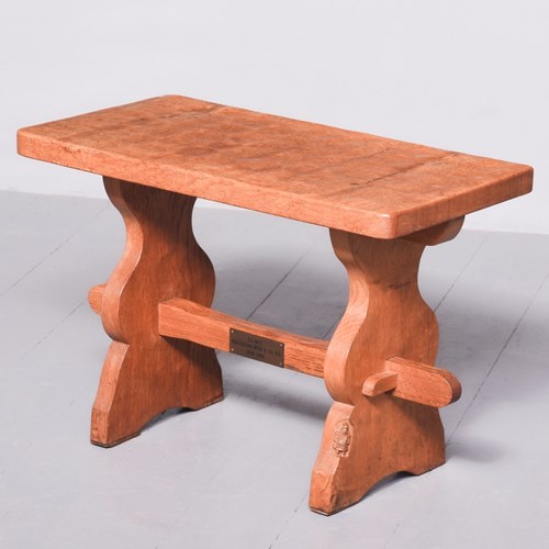 Adzed Oak Coffee Table/Stool By Yorkshire Critter Thomas (Gnomeman) Whitaker