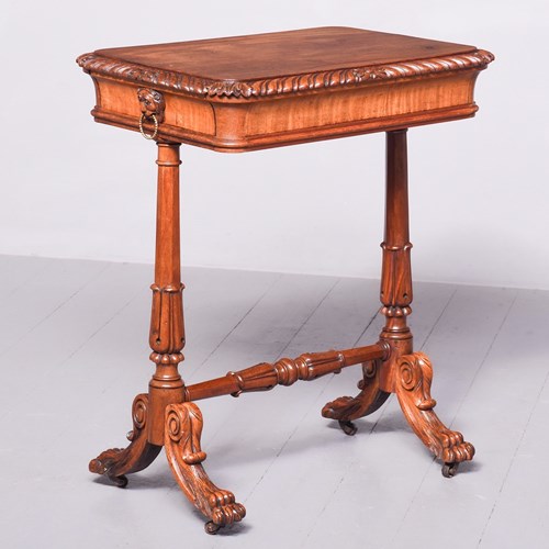 Regency Mahogany Work Table Or Side Table 