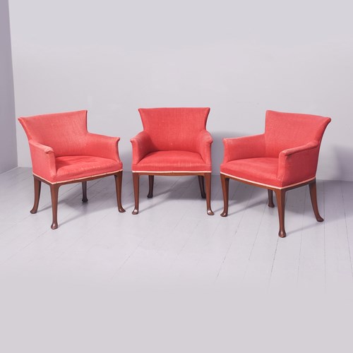 Set Of 3 Whytock & Reid Club Chairs