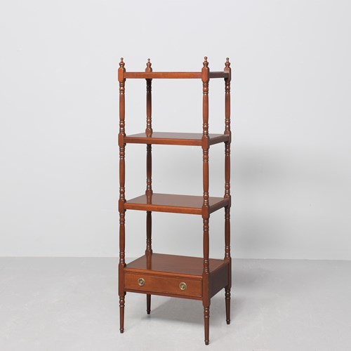 Edwardian Four-Tier Mahogany Whatnot In George III Style