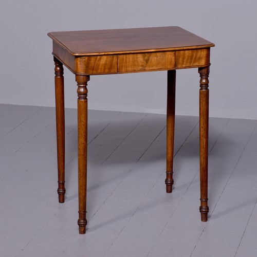 George IV Neat-Sized Mahogany Side Table With Frieze Drawer