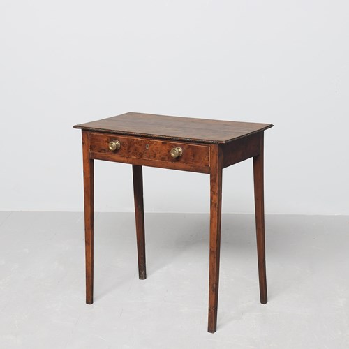 Solid Yew Wood Georgian Side Table
