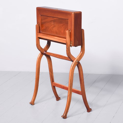 Mahogany Folding Campaign Desk