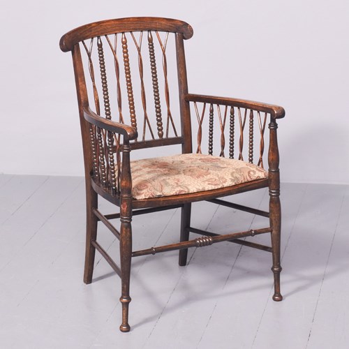Stained Beech Bedroom Chair