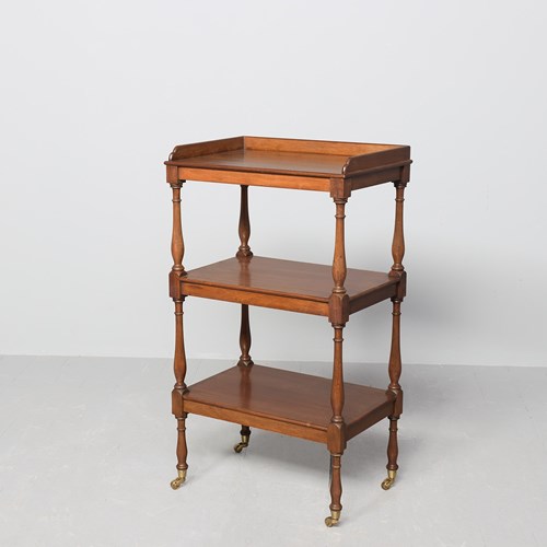 Quality William IV Three-Tier Mahogany Whatnot