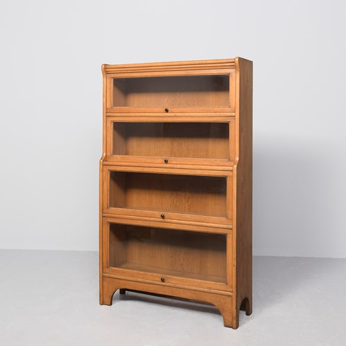Oak Four-Section Bookcase