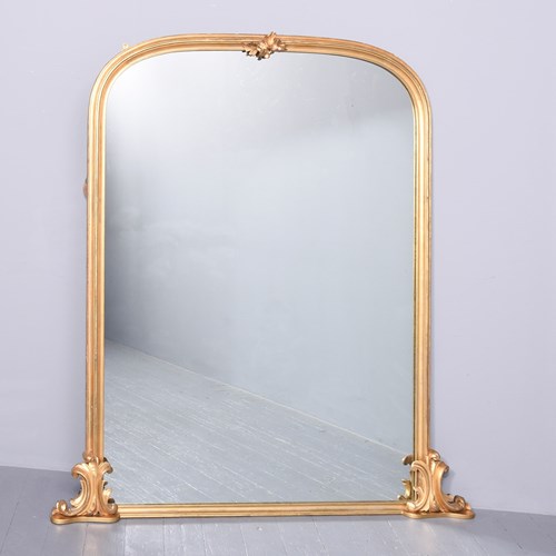 Victorian Gilded Over-Mantle Mirror