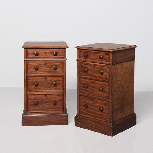 Pair Of Early Victorian Neat-Size Chest Of Drawers/Bedside Lockers.