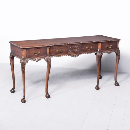 Georgian Chippendale Style Mahogany Side Or Hall Table