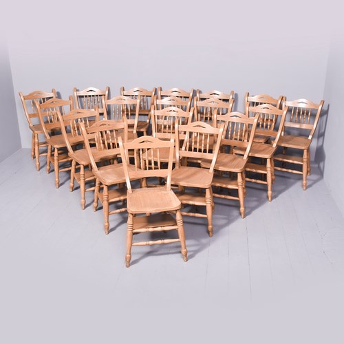 Set Of 22 Scumbled Dining Chairs