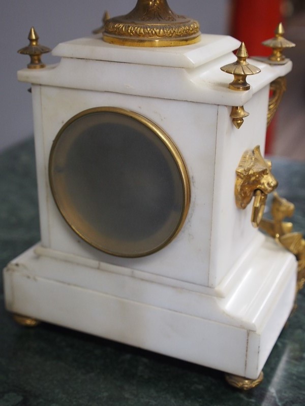 White Marble Mantel Clock by James Ritchie & Son-georgian-antiques-p1016323-main-637303433063924439.JPG