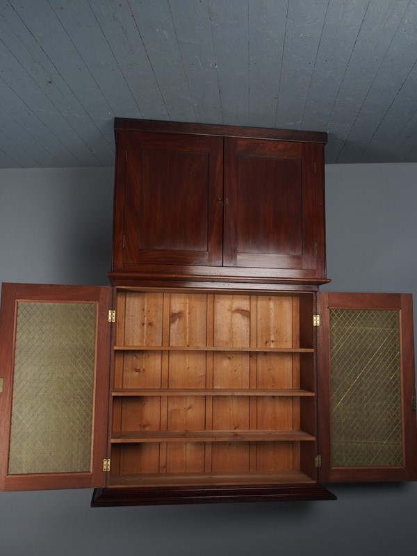 Antique Late George IV Mahogany Cabinet Bookcase-georgian-antiques-p1180498-main-637496162667262956.JPG