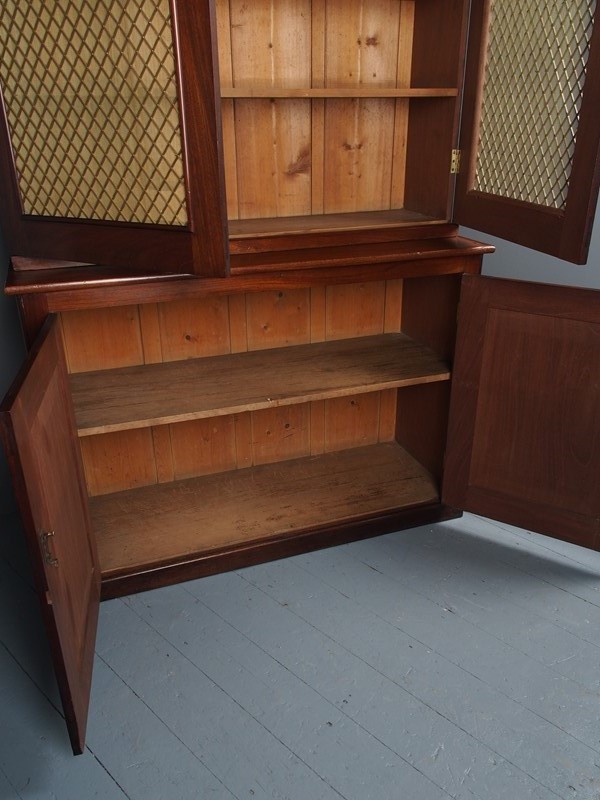 Antique Late George IV Mahogany Cabinet Bookcase-georgian-antiques-p1180530-main-637496162753044454.JPG