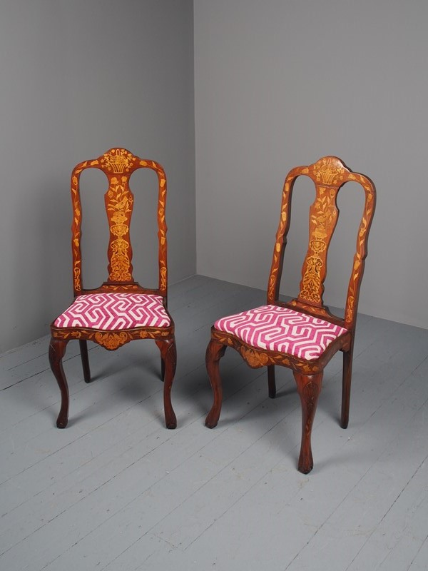 Antique Pair of Dutch Marquetry Walnut Chairs-georgian-antiques-p2012669-main-637509005289590693.JPG