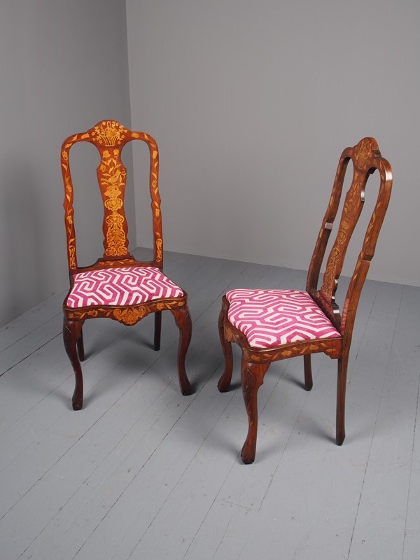Antique Pair of Dutch Marquetry Walnut Chairs-georgian-antiques-p2012690-main-637509005505526466.JPG