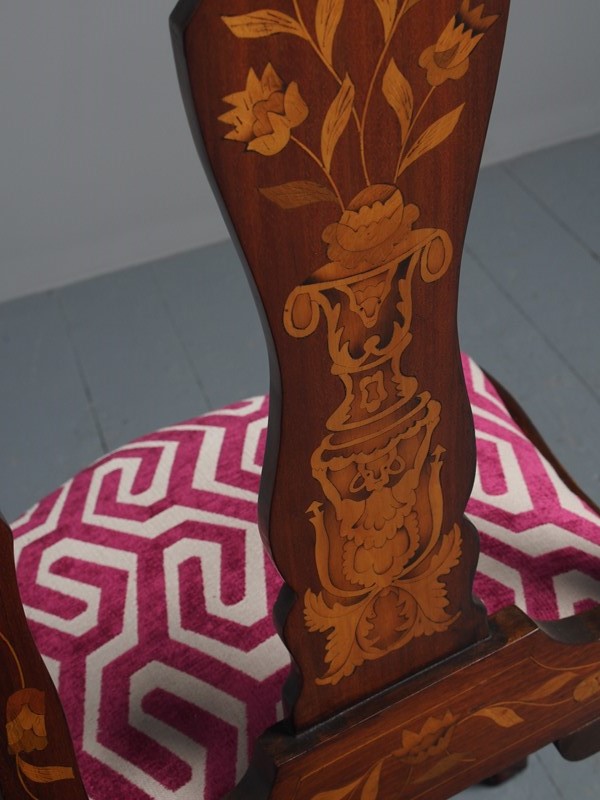 Antique Pair of Dutch Marquetry Walnut Chairs-georgian-antiques-p2012701-main-637509005574276016.JPG