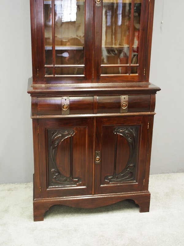 Art Nouveau Mahogany Cabinet Bookcase-georgian-antiques-p8190606-main-637387321154075200.JPG