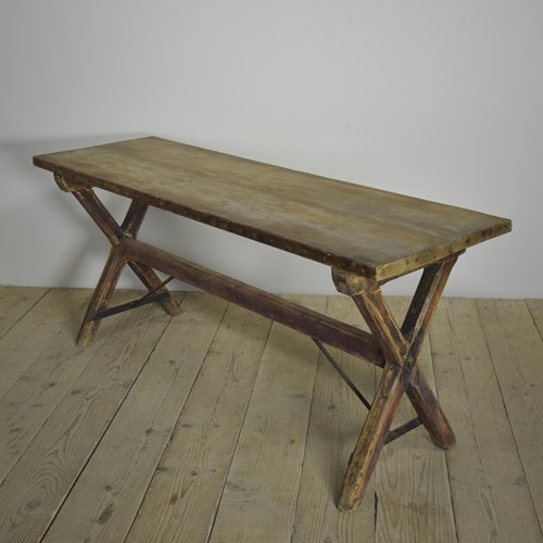 Antique Painted Pine Tavern Table