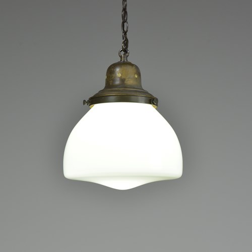 Closed Opal Pendant Light