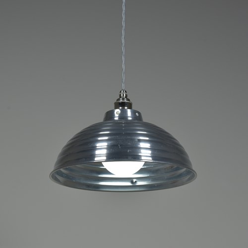 Aluminium Beehive Pendant Lights X4