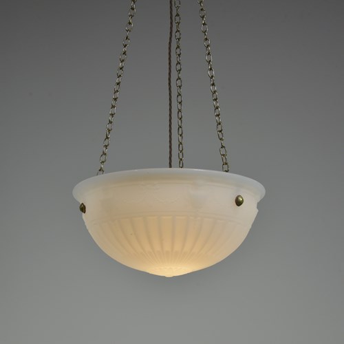 Neoclassical Moonstone Plafonnier
