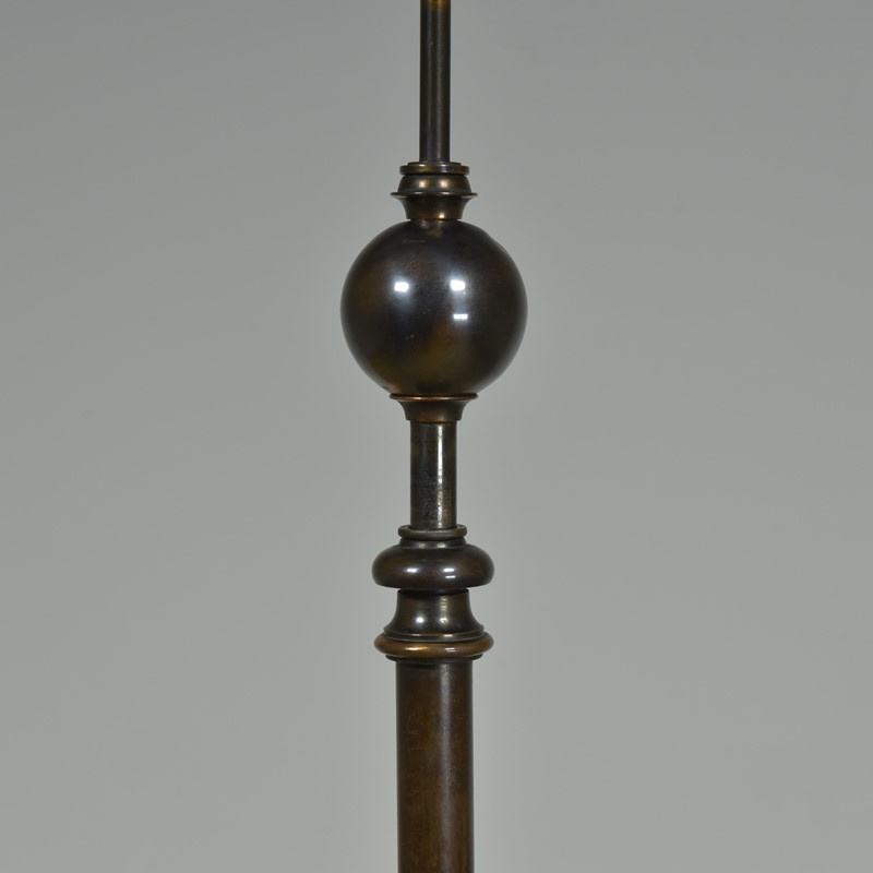 Bulbous Bronzed Floor Lamp C1900-haes-antiques-dsc-2536cr-main-638018805509200847.jpg
