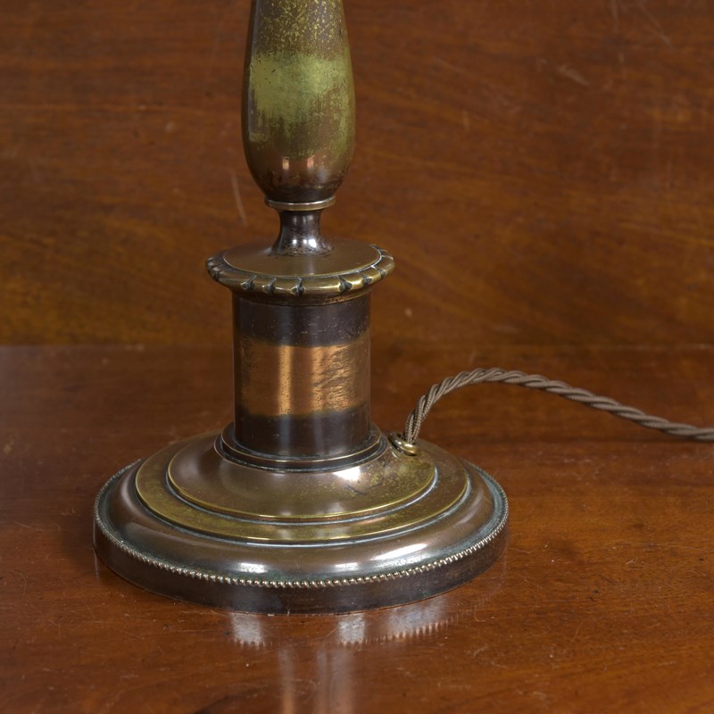 Antique Baluster Beaded Edge Brass Lamp-haes-antiques-dsc-3236cr-main-638055215848203186.jpg