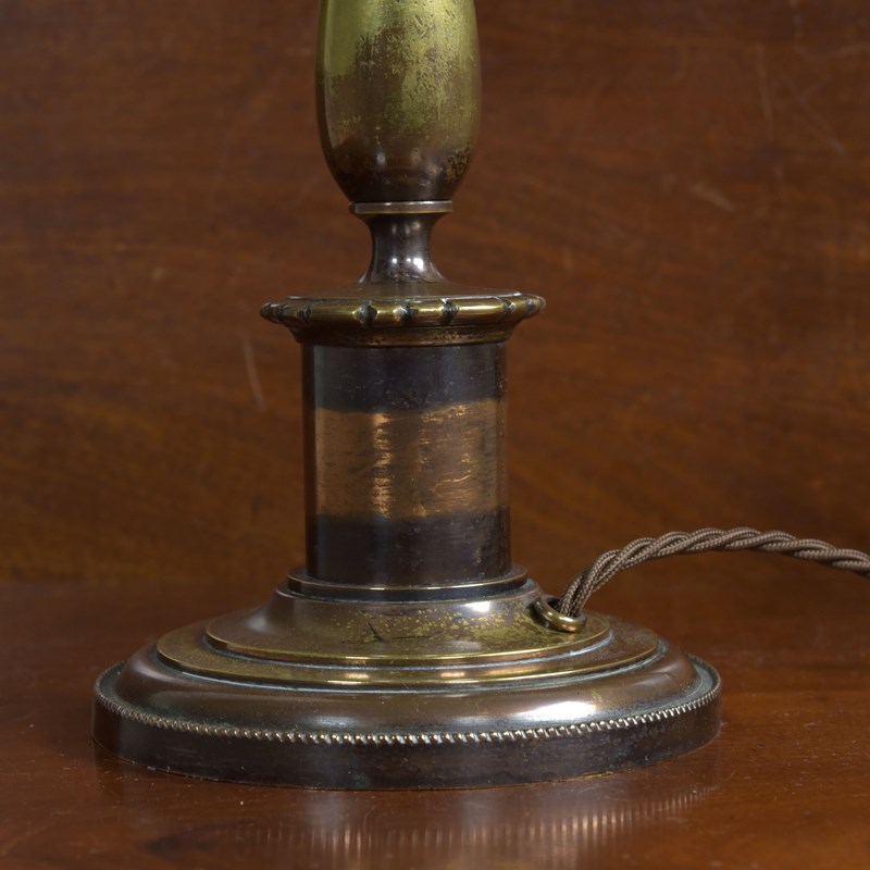 Antique Baluster Beaded Edge Brass Lamp-haes-antiques-dsc-3240cr-main-638055216332601677.jpg