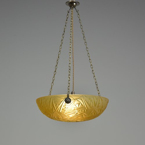 Stylised Rose Glass Plafonnier