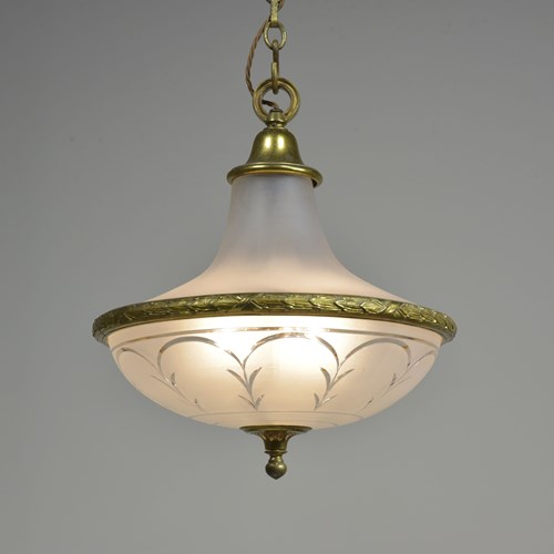 Ormolu Mounted Glass Lantern