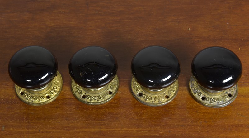 Anique Ceramic & Brass Doorknobs - Two Pairs-haes-antiques-dsc-3867cr-fm-main-637293908113712754.jpg