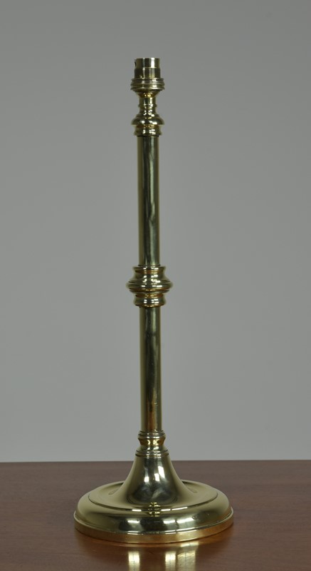 Antique Brass Table Lamp - GEC Knopped Stem-haes-antiques-dsc-5275cr-fm-main-637426195691047401.jpg